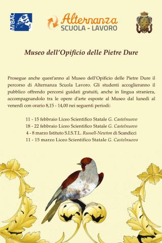 Museo dellOpificio delle Pietre Dure, progetto Alternanza Scuola - Lavoro